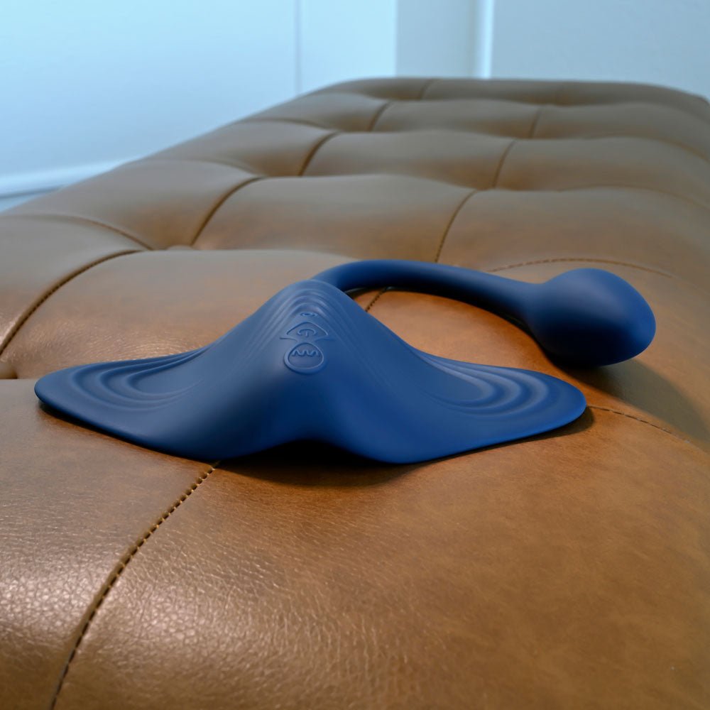 Gender X DAILY GRIND - Blue USB Rechargeable Grinding Pad with Anal Plug - Mr and Mrs D's