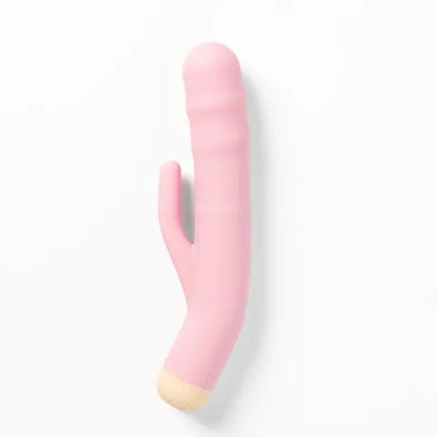 Girls Get Off - DeeDee - Pink 19 cm USB Rechargeable Thrusting Rabbit Vibrator - Mr and Mrs D's