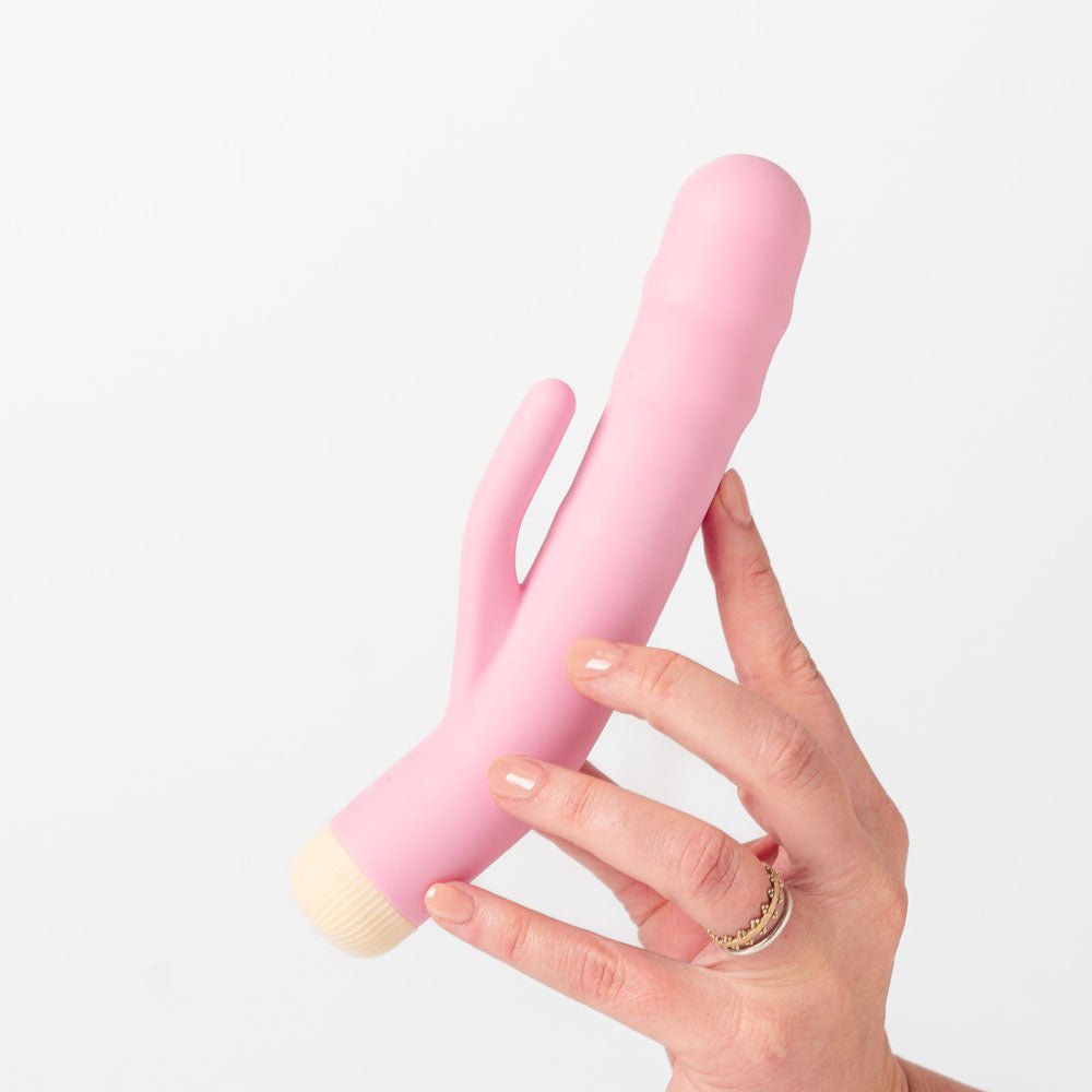 Girls Get Off - DeeDee - Pink 19 cm USB Rechargeable Thrusting Rabbit Vibrator - Mr and Mrs D's