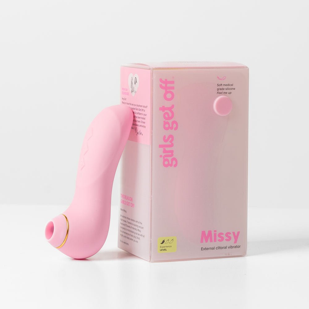 Girls Get Off - Missy - Pink USB Rechargeable Air Pulse Clitoral Stimulator - Mr and Mrs D's