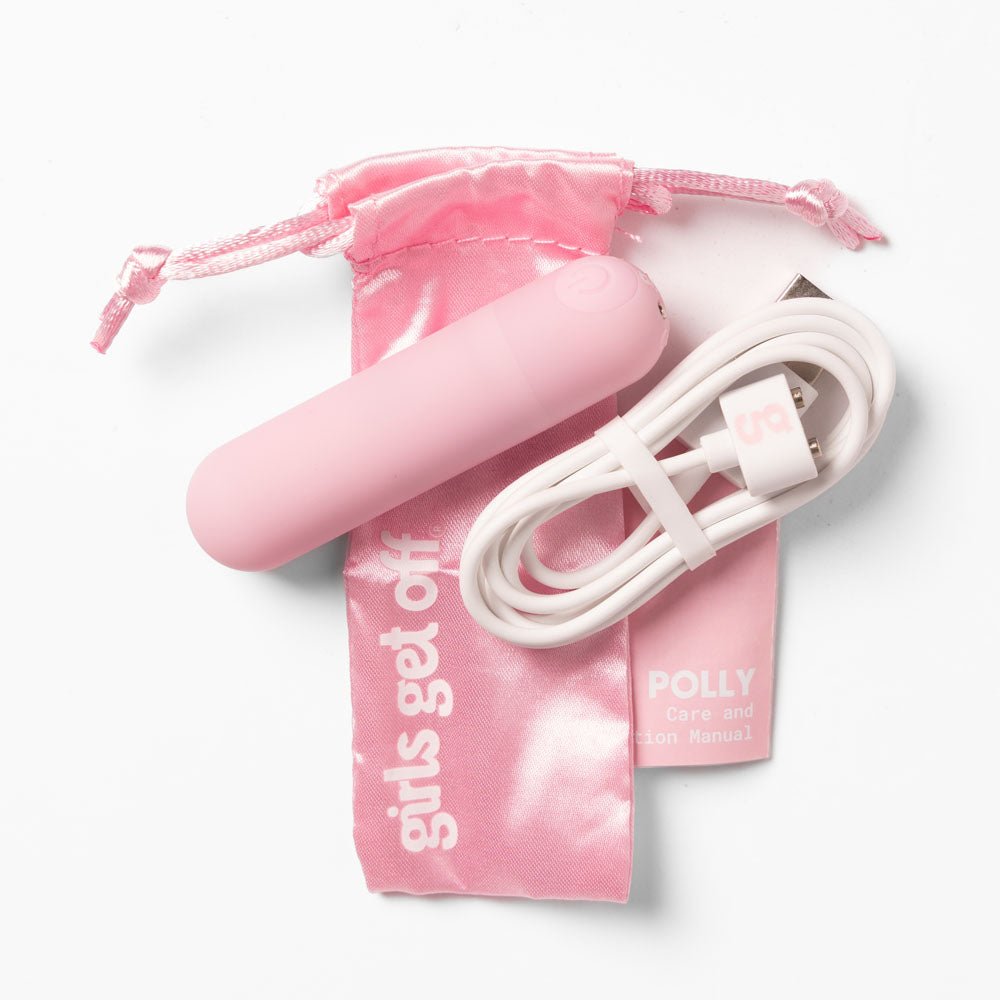 Girls Get Off - Polly - Pink 6.3 cm USB Rechargeable Bullet - Mr and Mrs D's