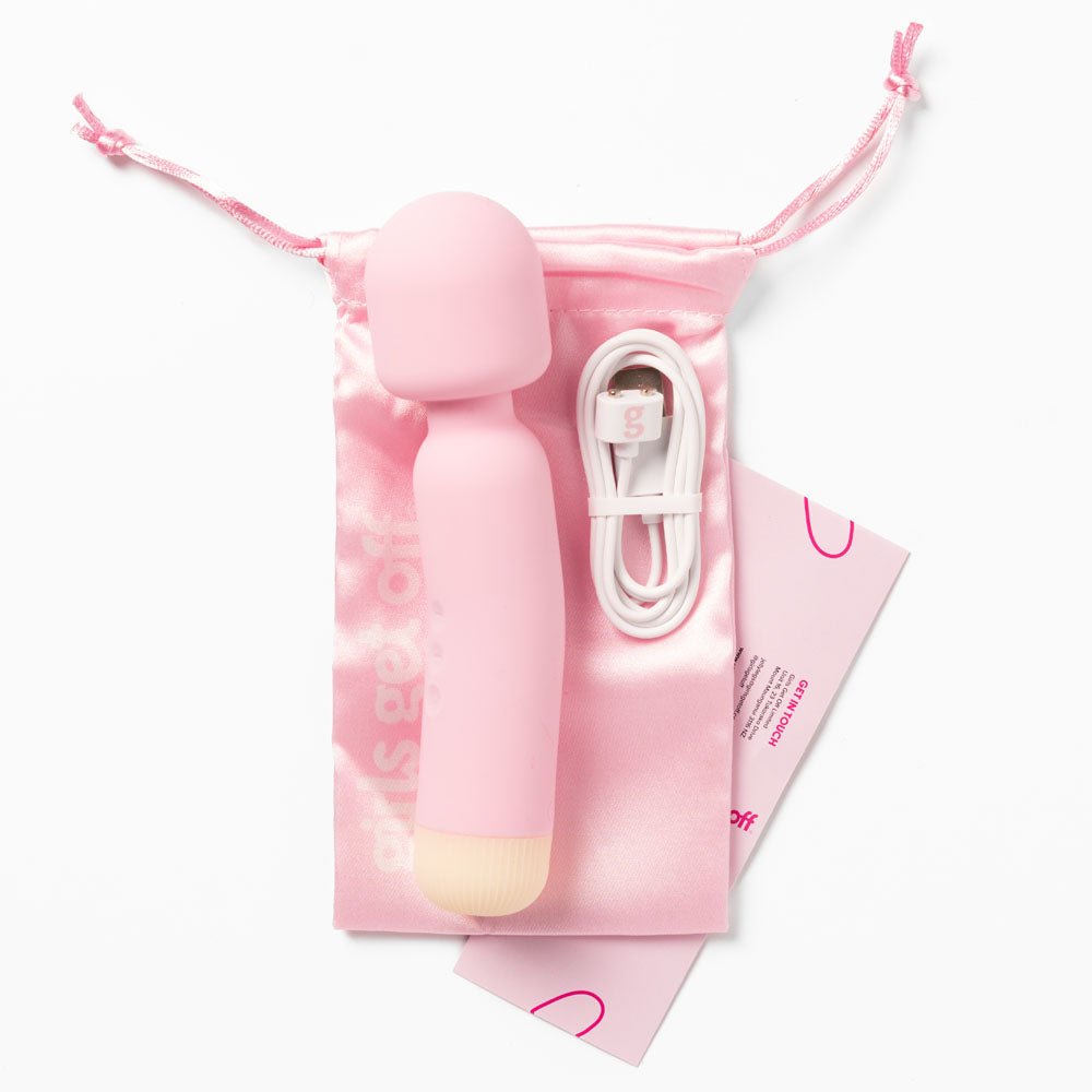 Girls Get Off - Wanda Massage Wand - Pink 16.8 cm USB Rechargeable Massage Wand - Mr and Mrs D's