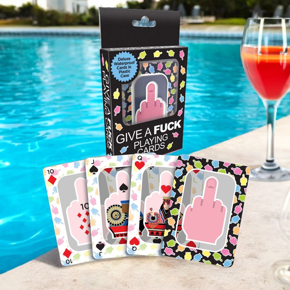 Give A Fuck Playing Cards - Waterproof Novelty Playing Cards - GAMES - Mr and Mrs D's