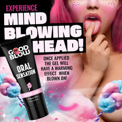 Good Blow Cotton Candy Flavoured Oral Sensation Sex Gel - 44 ml Tube - LOTIONS & LUBES - Mr and Mrs D's
