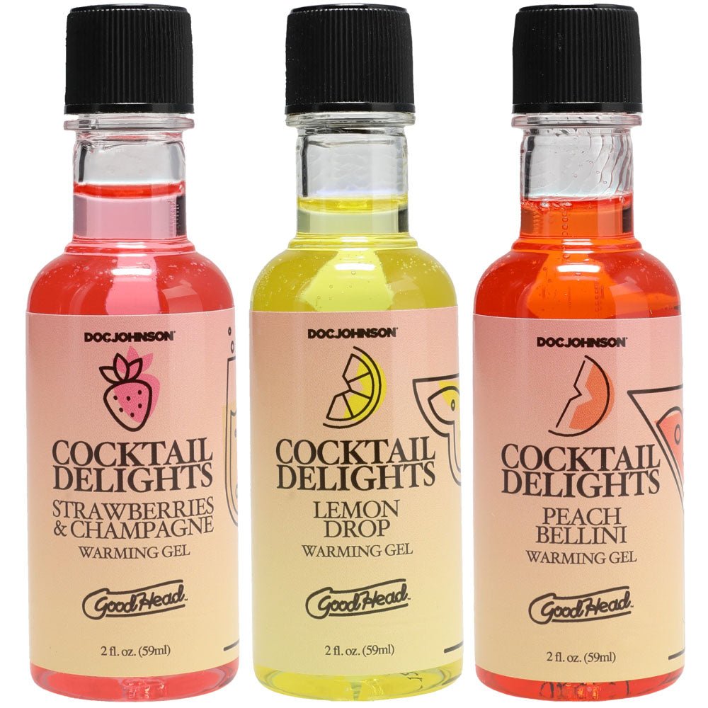GoodHead Cocktail Delights - Flavoured Warming Oral Sex Gels - 59 ml Bottles - Set of 3 - LOTIONS & LUBES - Mr and Mrs D's
