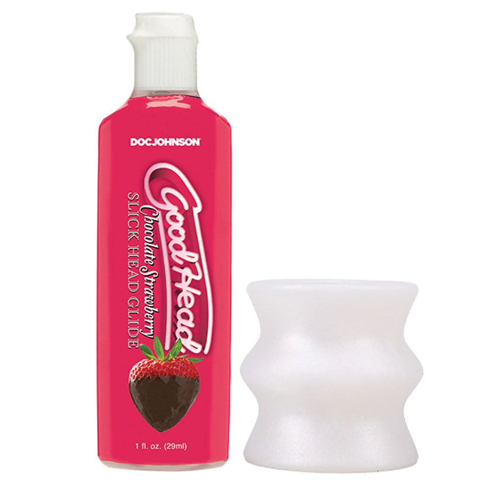 GoodHead Honeymoon Kit - Chocolate Strawberry Glide with Helping Head Stroker - LOTIONS & LUBES - Mr and Mrs D's