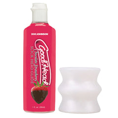 GoodHead Honeymoon Kit - Chocolate Strawberry Glide with Helping Head Stroker - LOTIONS & LUBES - Mr and Mrs D's