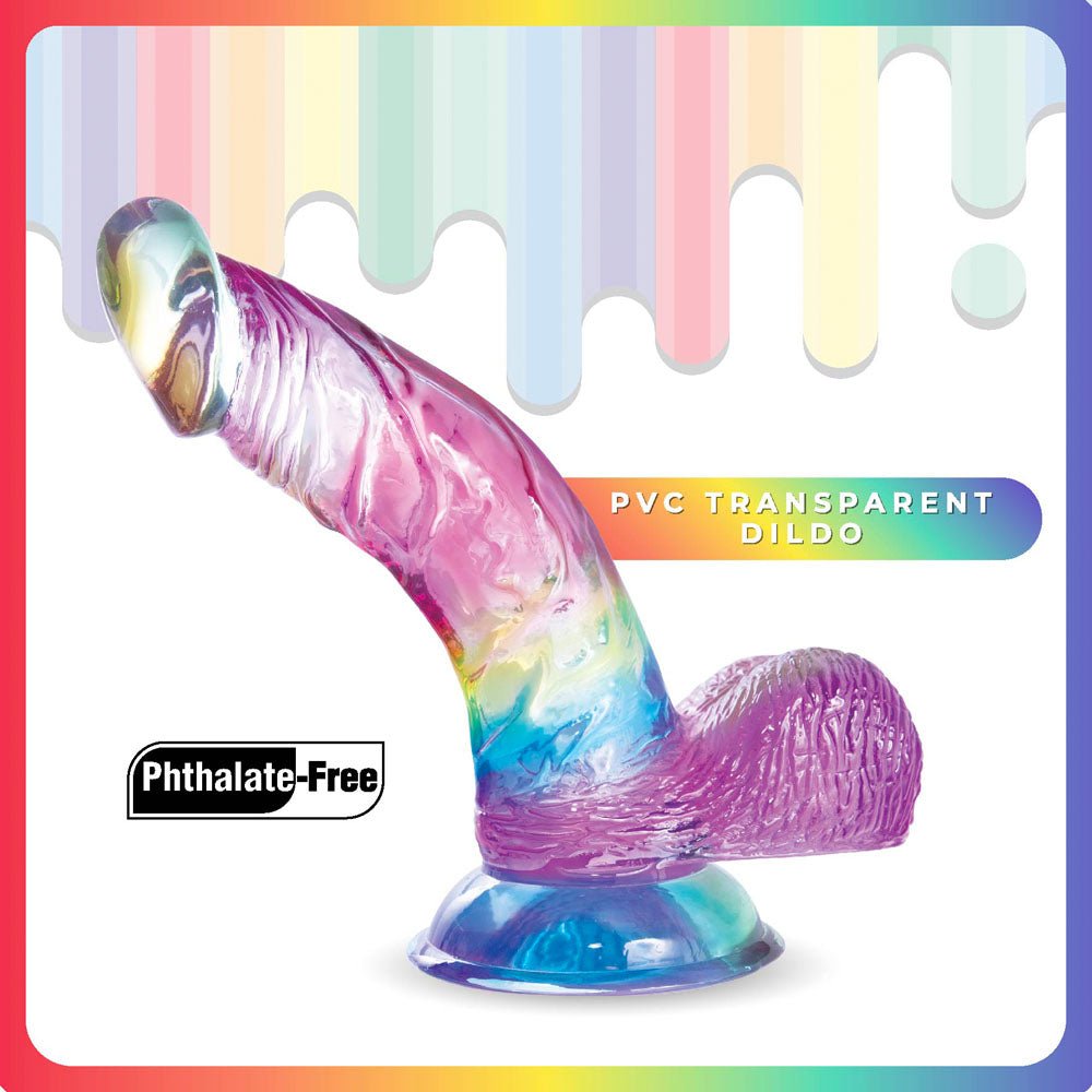 Jellido 14cm Curved Dildo - Clear Coloured 14 cm Dildo - DONGS - Mr and Mrs D's