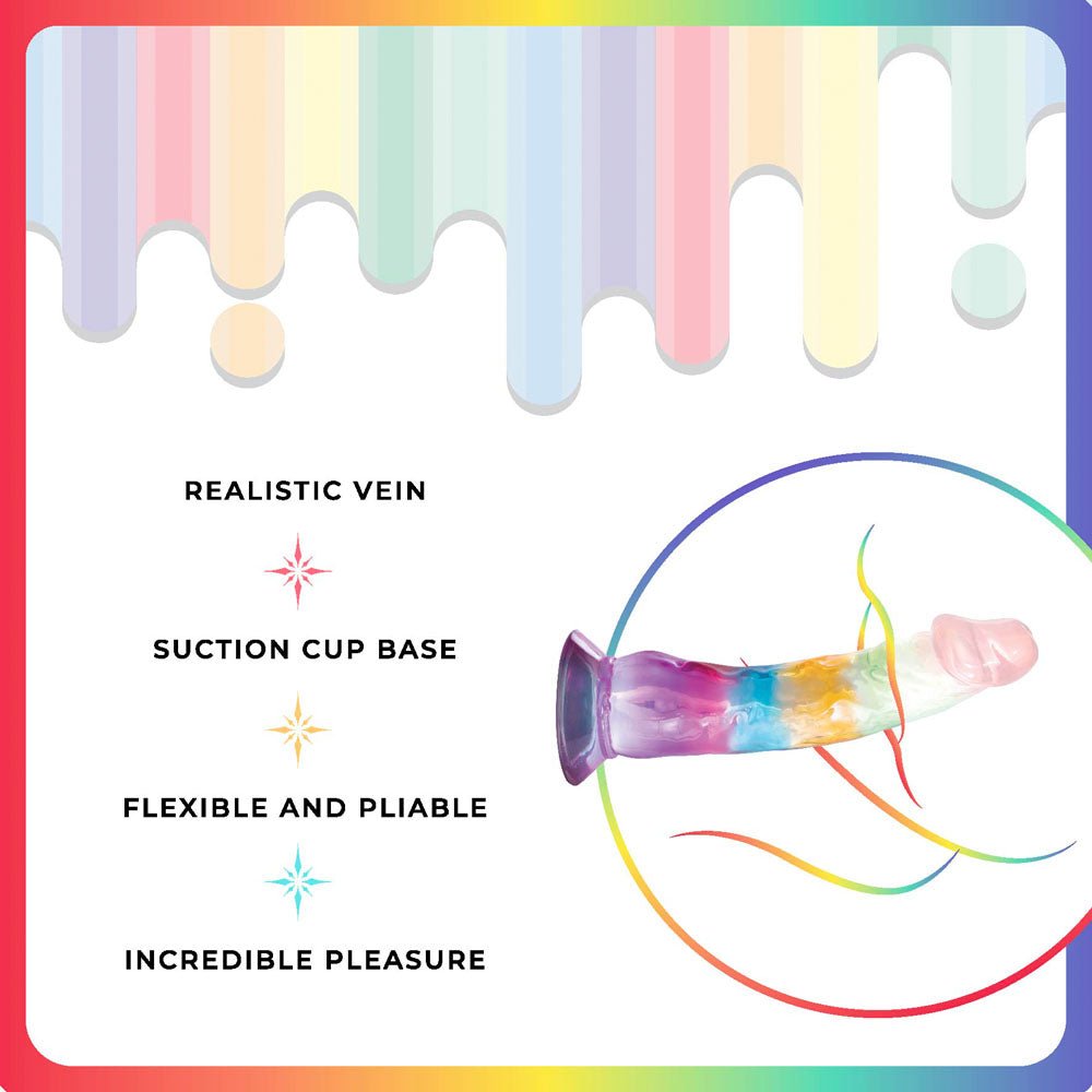 Jellido 16.5cm Dildo - Clear Coloured 16.5 cm Dildo - DONGS - Mr and Mrs D's