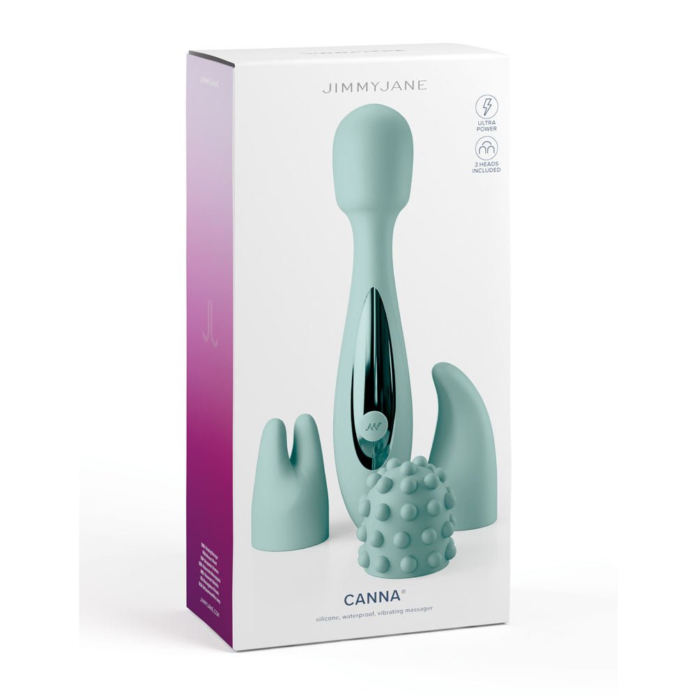 JimmyJane Canna - Teal 21.8 cm Massage Wand with 3 Interchangeable Heads - VIBRATORS - Mr and Mrs D's
