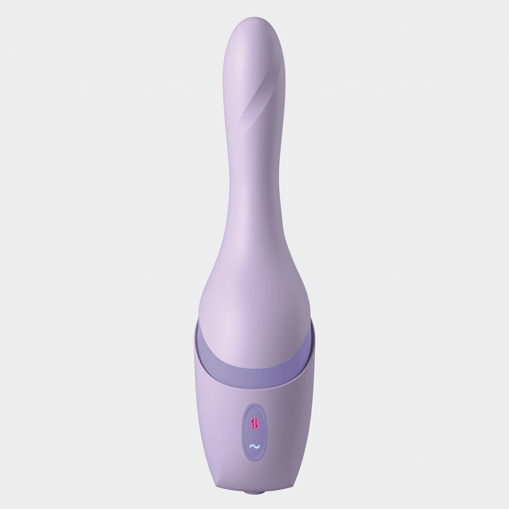 JimmyJane Hello Bang - Purple 27 cm USB Rechargeable Warming & Thrusting Vibrator - Mr and Mrs D's