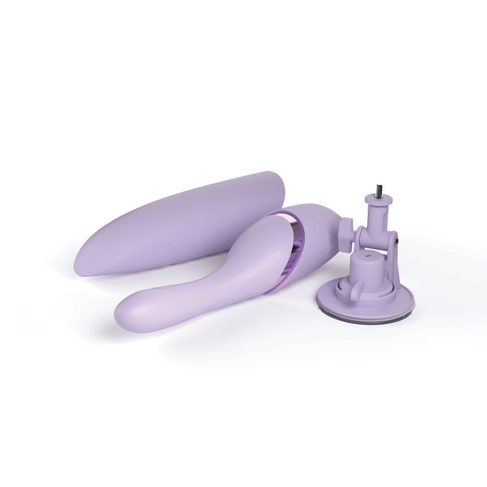 JimmyJane Hello Bang - Purple 27 cm USB Rechargeable Warming & Thrusting Vibrator - Mr and Mrs D's