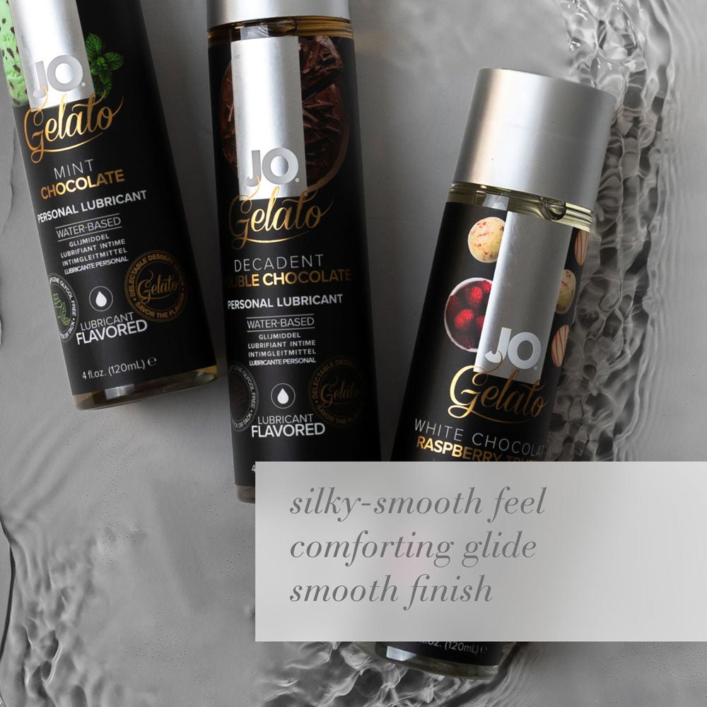 JO Gelato Decadent Double Chocolate Flavoured Water Based Lubricant - 30 ml Bottle - LOTIONS & LUBES - Mr and Mrs D's