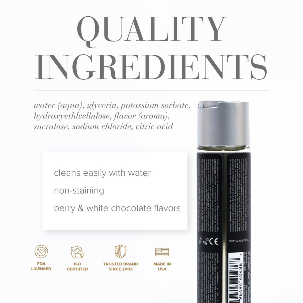 JO Gelato White Chocolate Raspberry Flavoured Water Based Lubricant - 120 ml - LOTIONS & LUBES - Mr and Mrs D's