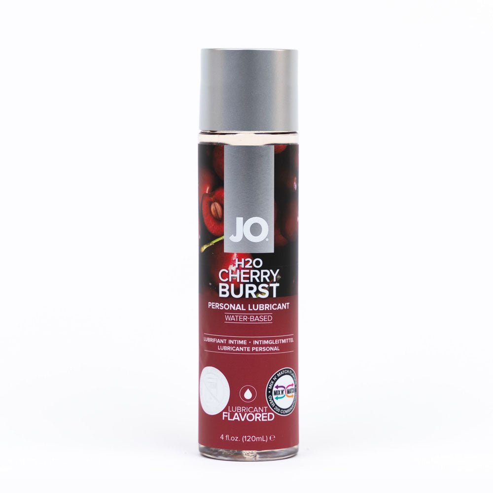 JO H2O Cherry Burst Flavoured Water Based Lubricant - 120 ml Bottle - LOTIONS & LUBES - Mr and Mrs D's
