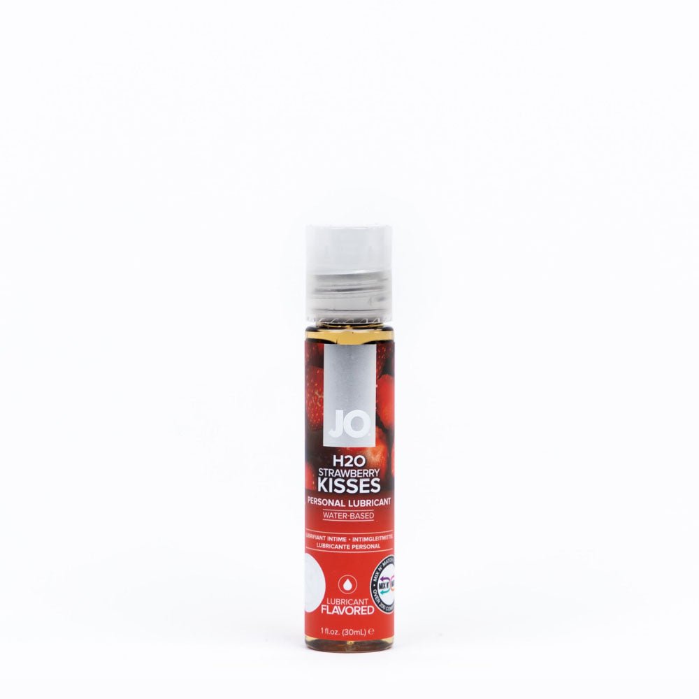 JO H2O Strawberry Kisses Flavoured Water Based Lubricant - 30 ml Bottle - LOTIONS & LUBES - Mr and Mrs D's