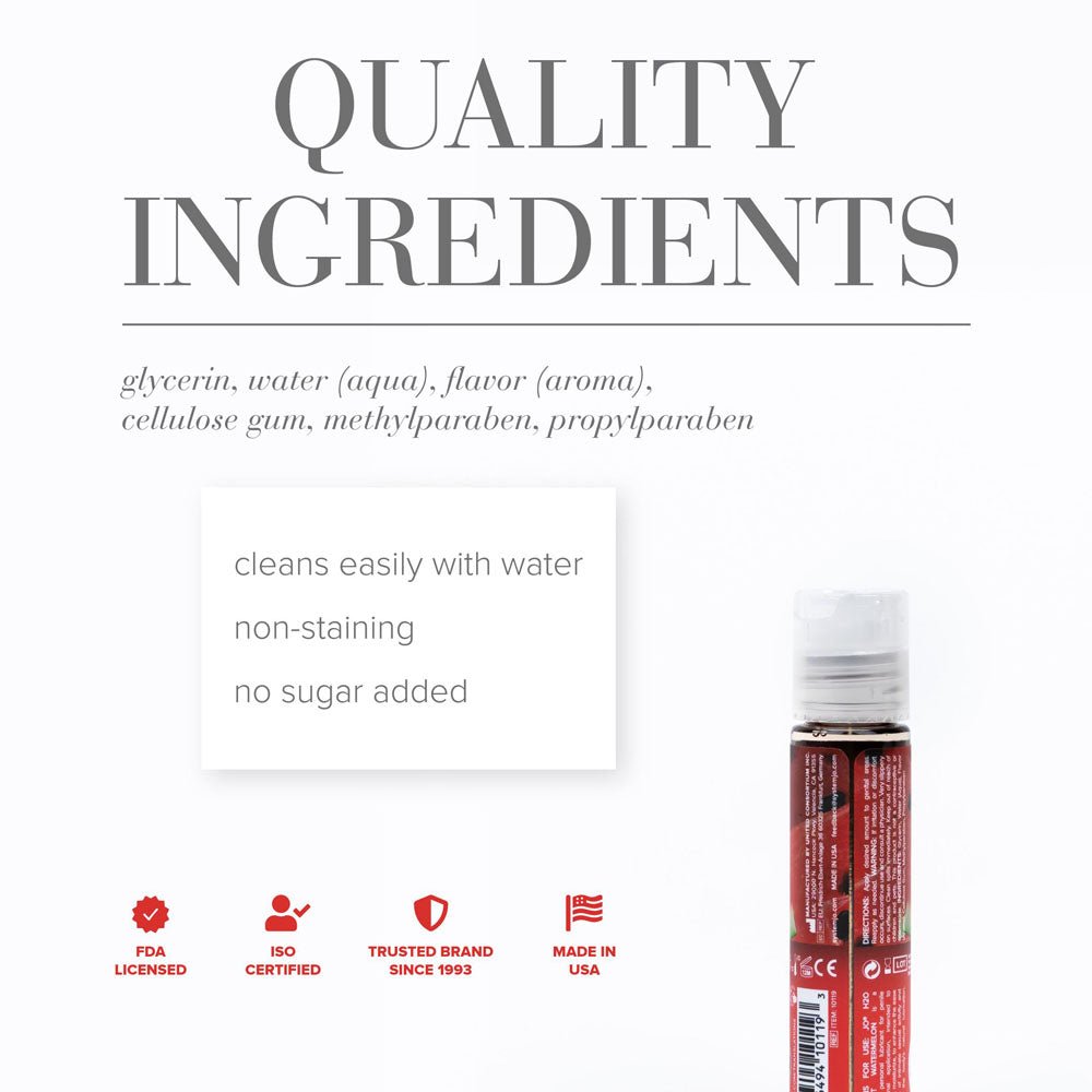 JO H2O Succulent Watermelon Flavoured Water Based Lubricant - 30 ml Bottle - LOTIONS & LUBES - Mr and Mrs D's