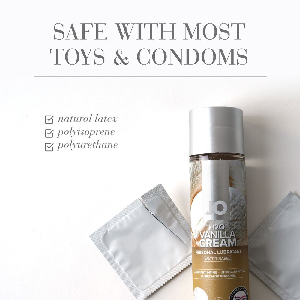 JO H2O Vanilla Cream Flavoured Water Based Lubricant - 120 ml Bottle - LOTIONS & LUBES - Mr and Mrs D's