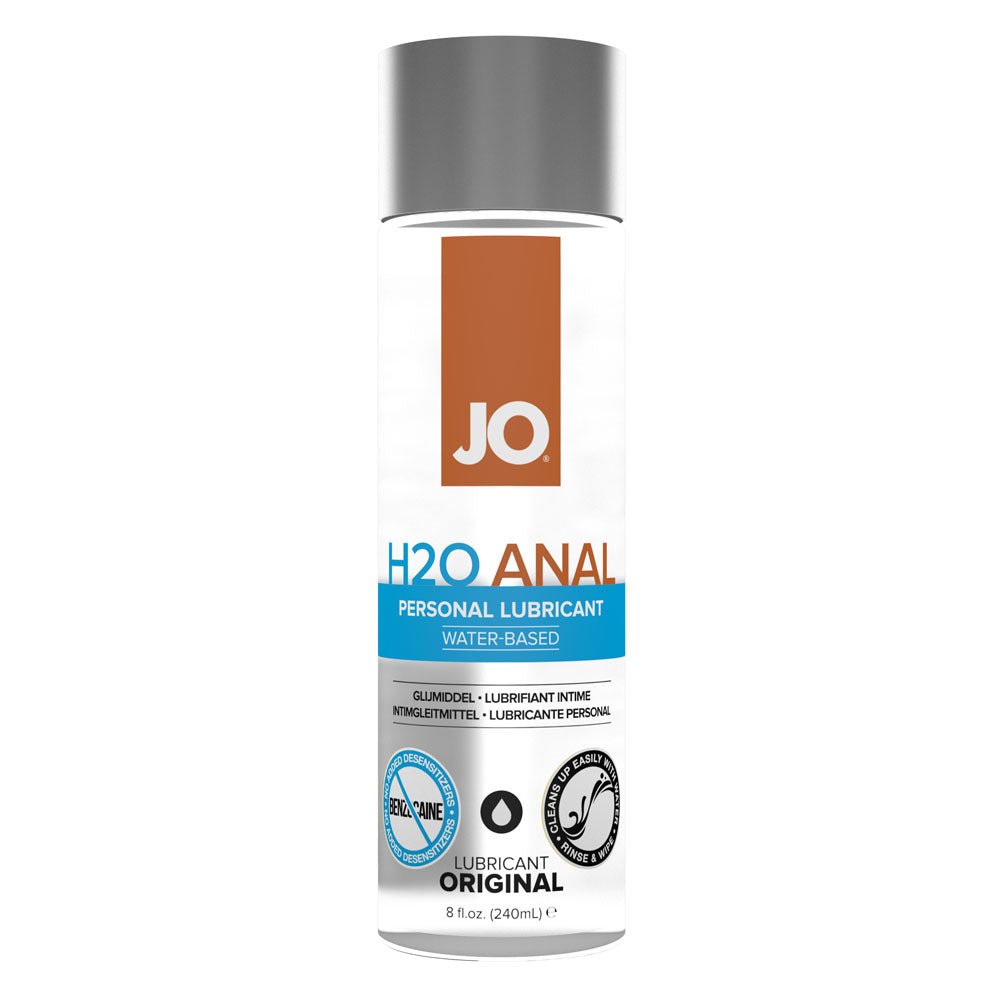 JO H2O Water Based Anal Lubricant - 240 ml Bottle - LOTIONS & LUBES - Mr and Mrs D's