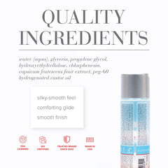 JO H2O Water Based Warming Lubricant - 120 ml Bottle - LOTIONS & LUBES - Mr and Mrs D's