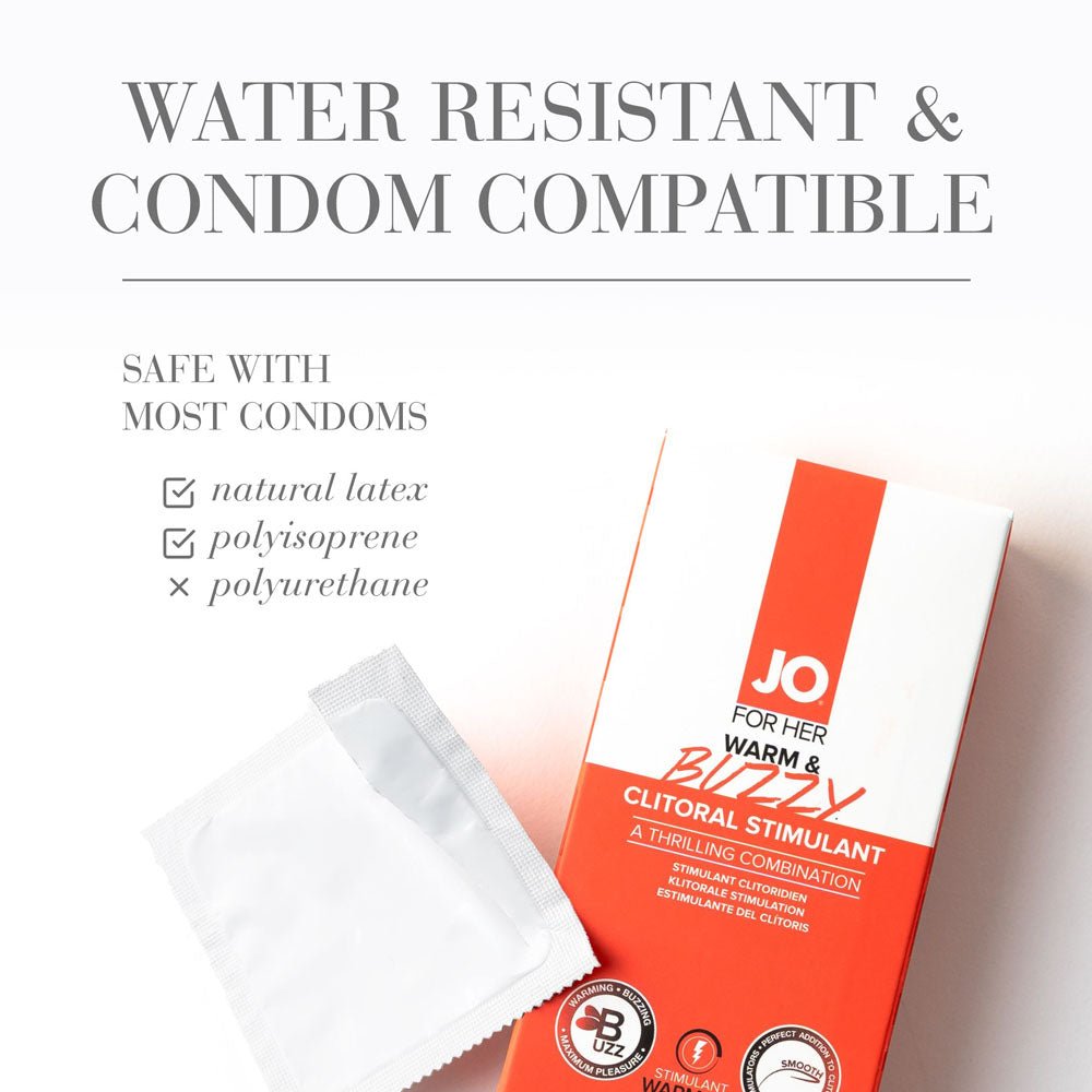 JO Warm & Buzzy Warming Clitoral Stimulant Gel - 10 mL - ENHANCERS - Mr and Mrs D's