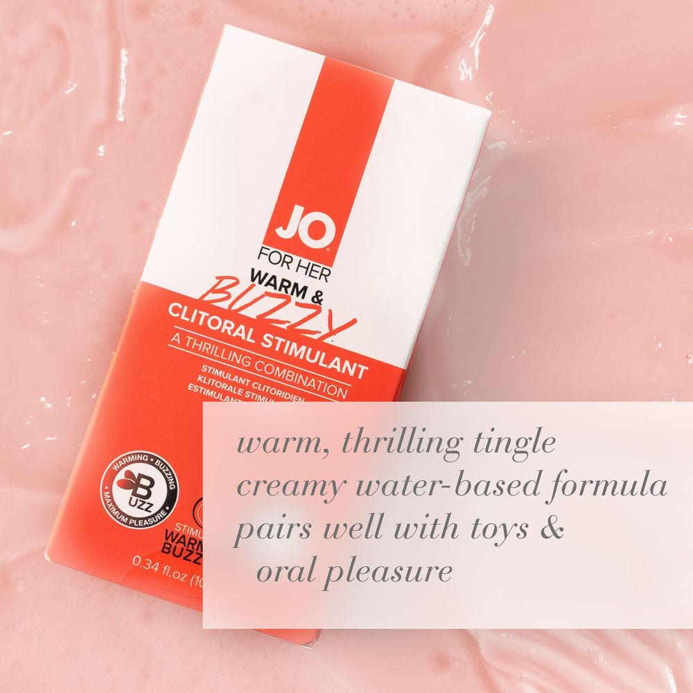 JO Warm & Buzzy Warming Clitoral Stimulant Gel - 10 mL - ENHANCERS - Mr and Mrs D's