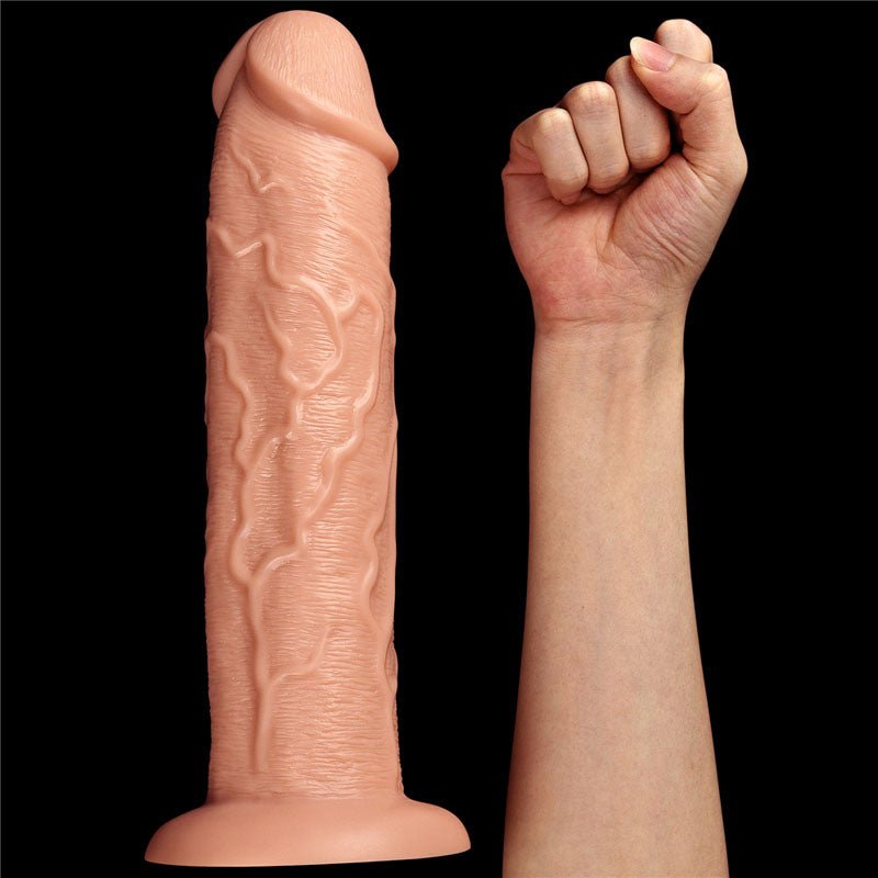 King Size 11'' Realistic Dildo - Flesh 28 cm Dong - DONGS - Mr and Mrs D's