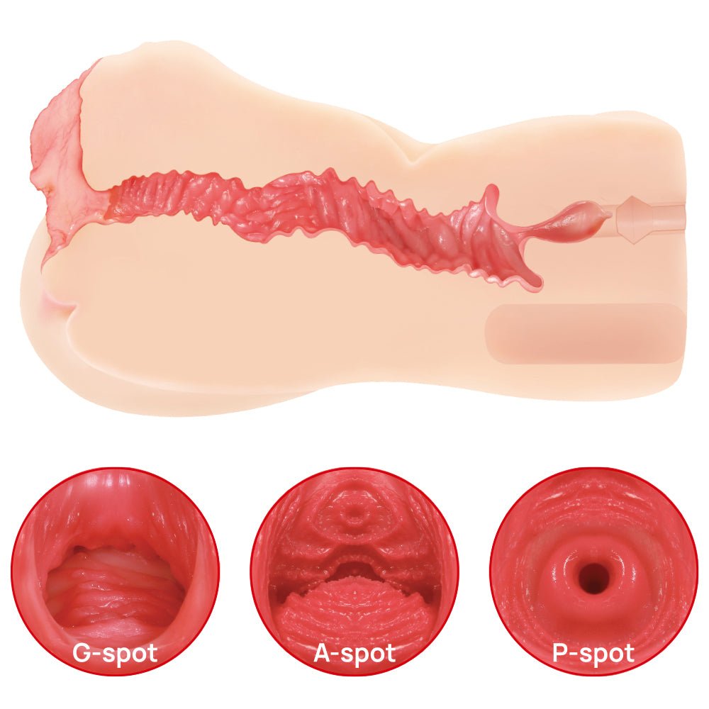 Kokos Vanilla Onahole 004 - Flesh Dual Layer Vagina Stroker - Mr and Mrs D's