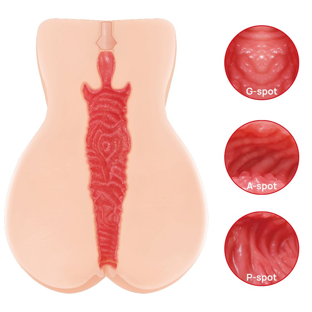 Kokos Vanilla Onahole 004 - Flesh Dual Layer Vagina Stroker - Mr and Mrs D's