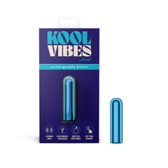 Kool Vibes - Rechargeable Mini Bullet - Blueberry - Blueberry 6.4 cm USB Rechargeable Bullet - Mr and Mrs D's