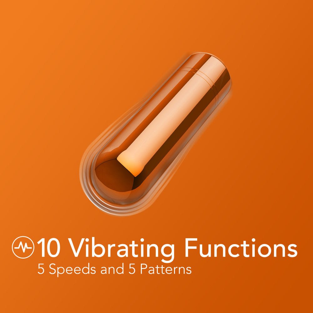 Kool Vibes - Rechargeable Mini Bullet - Tangerine - Orange 6.4 cm USB Rechargeable Bullet - BULLETS & EGGS - Mr and Mrs D's