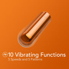 Kool Vibes - Rechargeable Mini Bullet - Tangerine - Orange 6.4 cm USB Rechargeable Bullet - BULLETS & EGGS - Mr and Mrs D's