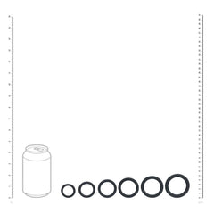 LEVELZ Classic Silicone Cock Ring Set of 6 - Black - COCK RINGS - Mr and Mrs D's