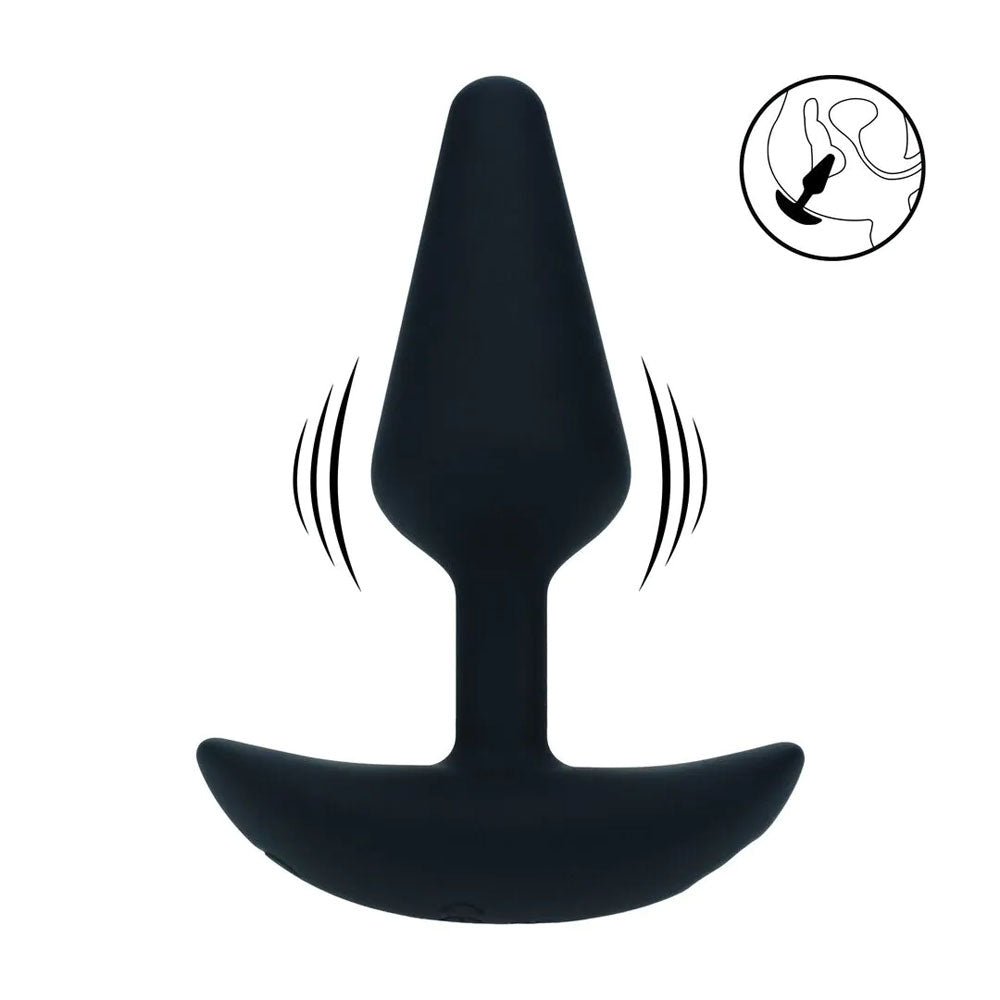 LEVELZ Classic Vibrating Silicone Anal Plug - Black Small USB Rechargeable - ANAL TOYS - Mr and Mrs D's