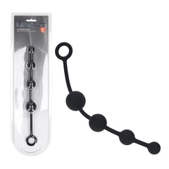 LEVELZ Curved Silicone Anal Beads - Black 29.5 cm - ANAL TOYS - Mr and Mrs D's