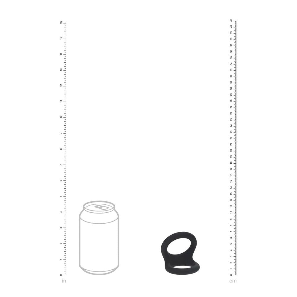LEVELZ Double O Silicone Cock & Balls Rings - Large Black - COCK RINGS - Mr and Mrs D's