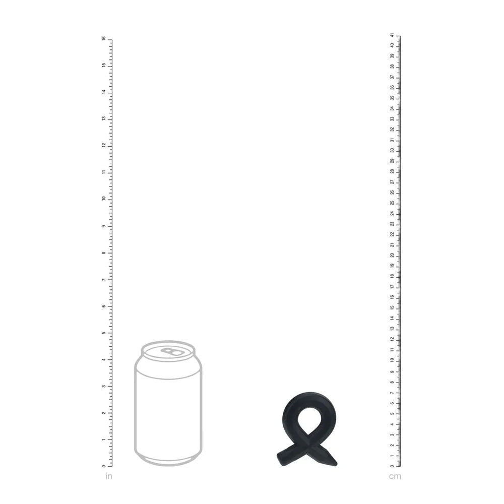 LEVELZ Pencil Liquid Silicone Cock Ring - Black - COCK RINGS - Mr and Mrs D's