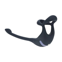 LEVELZ Remote Controlled Vibrating TriO Cock Ring with Prostate Stimulator - Black USB Rechargeable - COCK RINGS - Mr and Mrs D's