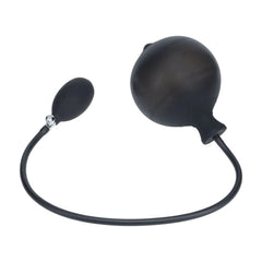 LEVELZ Ribbed Inflatable Anal Plug - Black Butt Plug - ANAL TOYS - Mr and Mrs D's