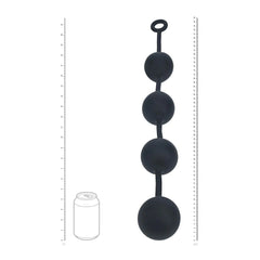 LEVELZ Round Anal Balls - Black 52.5 cm XXL Anal Beads - ANAL TOYS - Mr and Mrs D's