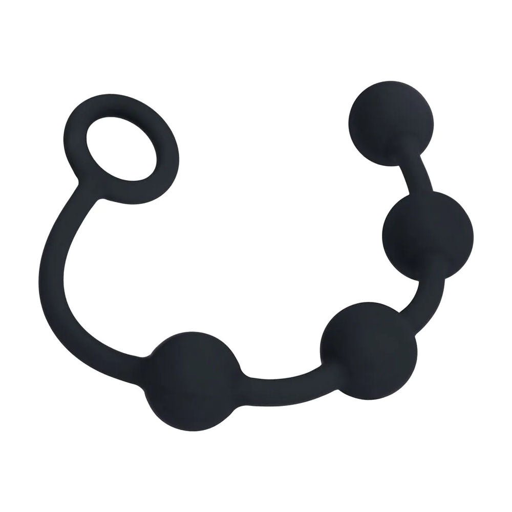 LEVELZ Round Silicone Anal Balls - Black 23 cm Small - ANAL TOYS - Mr and Mrs D's