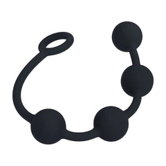 LEVELZ Round Silicone Anal Balls - Black 32 cm Medium - ANAL TOYS - Mr and Mrs D's