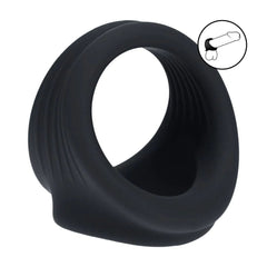 LEVELZ Silicone Cock & Ball Harness - Black - COCK RINGS - Mr and Mrs D's