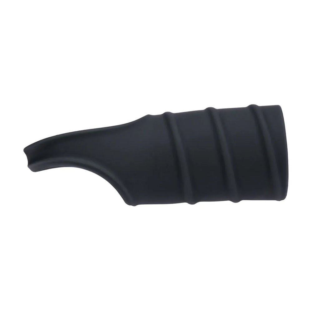 LEVELZ Silicone Cock Ring & Ribbed Sleeve - Black - COCK RINGS - Mr and Mrs D's