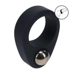LEVELZ Single Weighted Ball Cock Ring - Black - COCK RINGS - Mr and Mrs D's