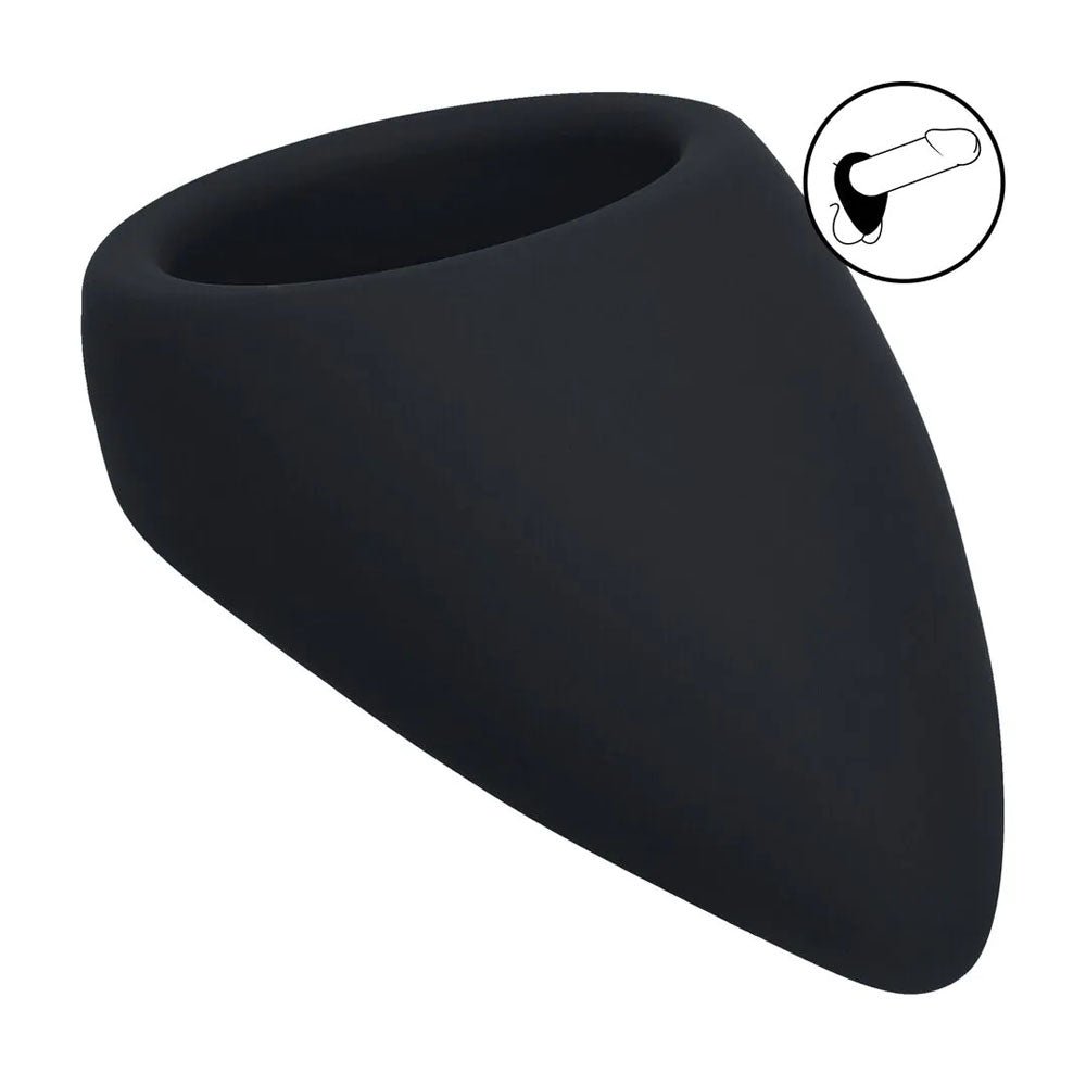 LEVELZ Teardrop Silicone Cock Ring - Black - COCK RINGS - Mr and Mrs D's