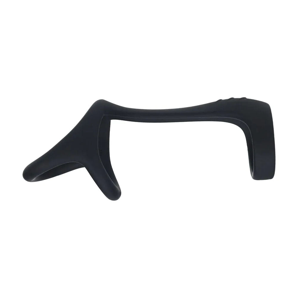 LEVELZ Tri O Silicone Shaft Cock & Ball Ring - Black - COCK RINGS - Mr and Mrs D's