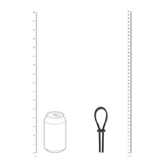 LEVELZ Wide Adjustable Silicone Lasso Cock Ring - Black - COCK RINGS - Mr and Mrs D's