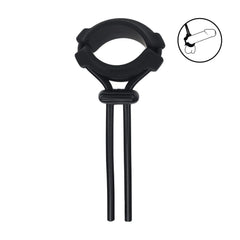 LEVELZ Wide Detachable Adjustable Lasso Cock Ring - Black - COCK RINGS - Mr and Mrs D's