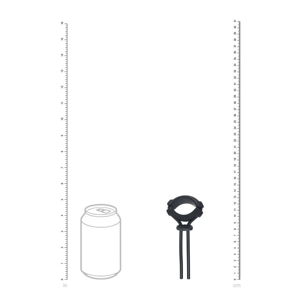 LEVELZ Wide Detachable Adjustable Lasso Cock Ring - Black - COCK RINGS - Mr and Mrs D's